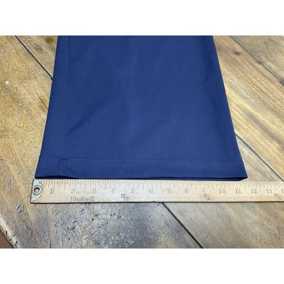 Halara Flex High Waisted Wide Leg Pants Blue L Petite Elastic Waist Pull-On - Picture 6 of 7